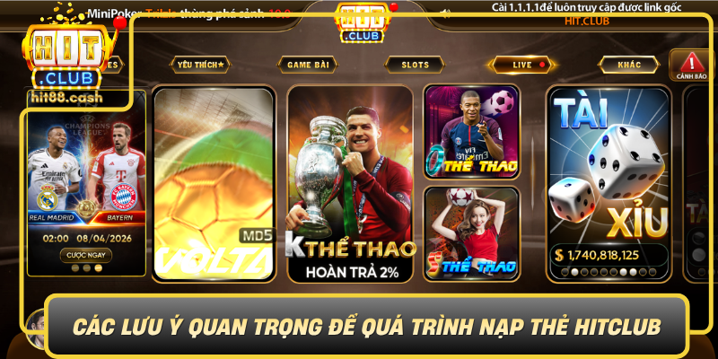Hướng Dẫn Nạp Bằng Thẻ Cào HitClub - Nhanh Chóng Và An Toàn 3 Cac Luu Y Quan Trong De Qua Trinh Nap The Hitclub An Toan Hieu Qua0